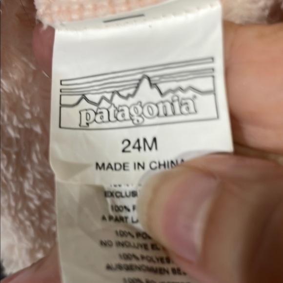 Patagonia Fuzzy Pink Beanie with Ears - Picture 3 of 3